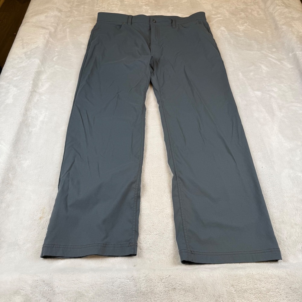 PrAna Slim Fit Men's Size 42 Gray Outdoor Hiking Travel Pants